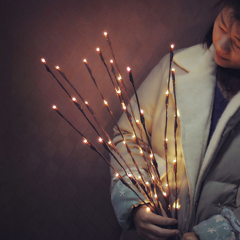Led Lights Branch Lights Wedding Decoration Lights Christmas Festival Lights 20 Home Ins Decorative Flower Arrangement Branch Lights Application Scenario