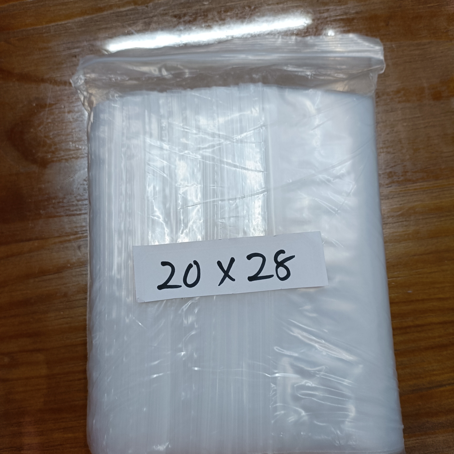 透明20宽28长8丝自封袋中号塑料袋装2斤以上，图