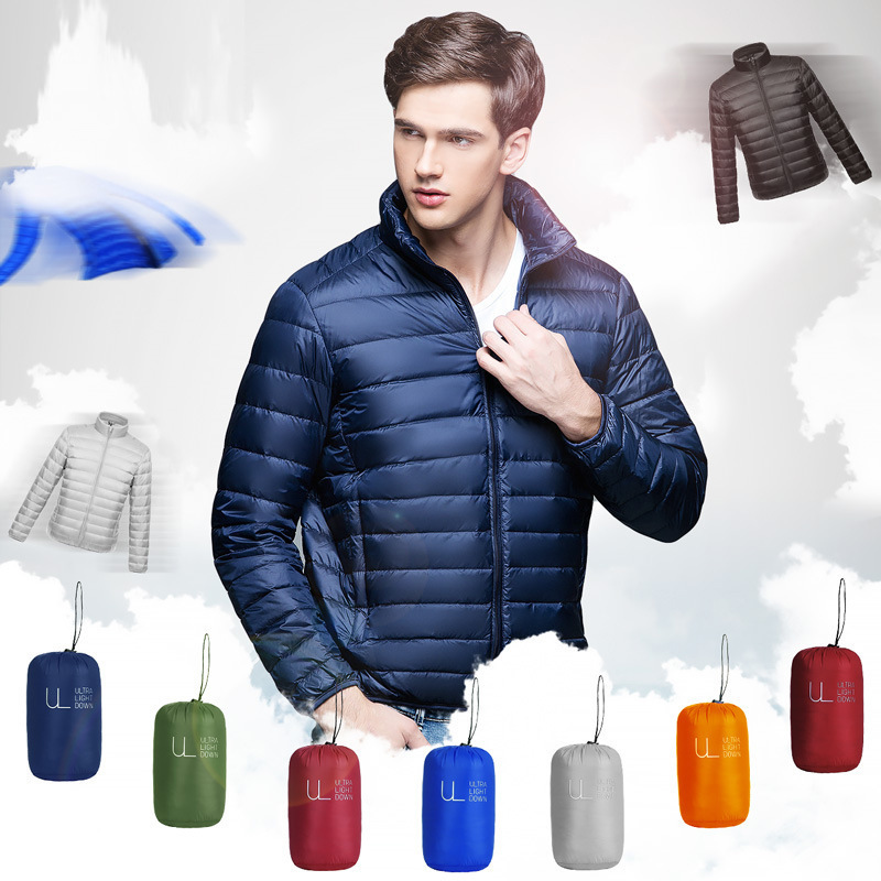 2021 new lightweight down jackets for men, short off-season down jackets for men, thin down jackets for middle-aged and elderly men
