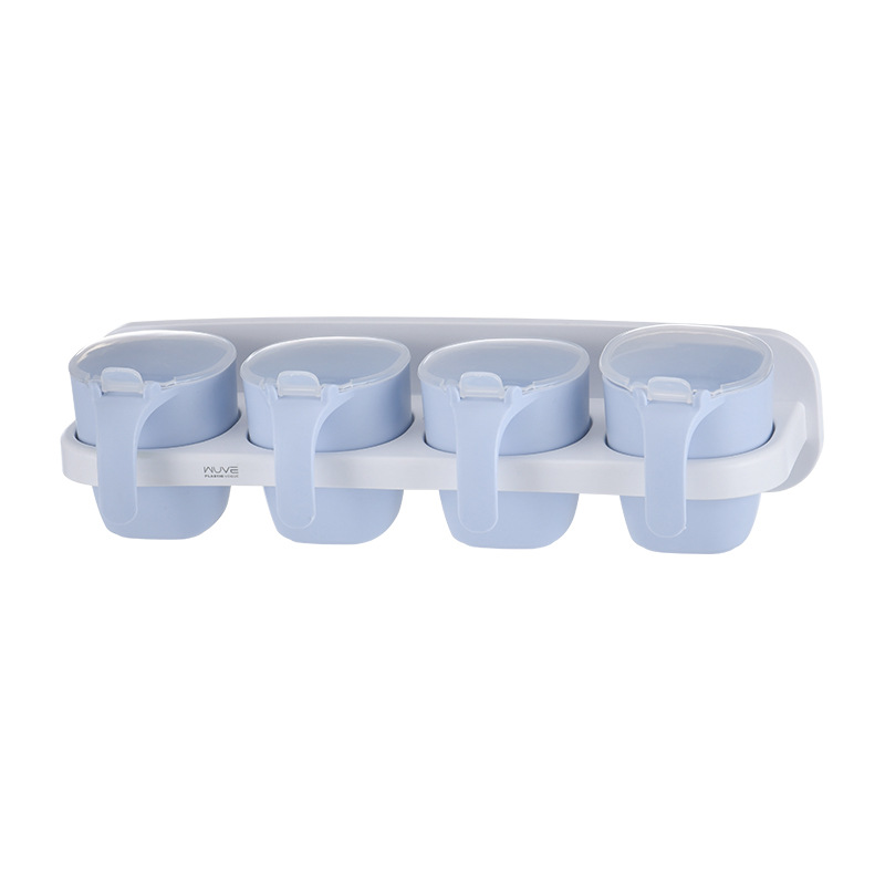 The S28-5876 is designed with detachable compartments. It is available in three or four compartments for home kitchens and comes in a four-color wall-mounted seasoning box Item Picture
