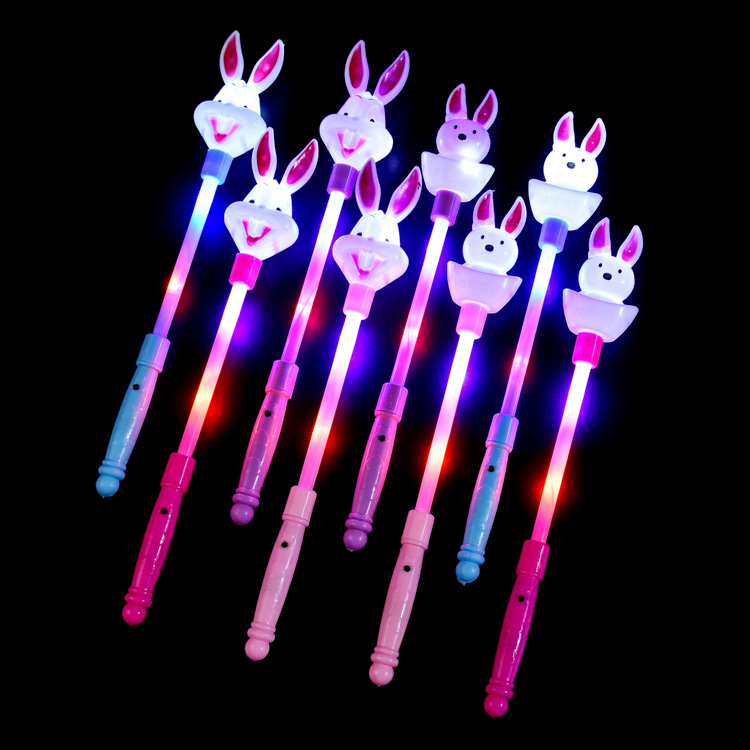 Glow rabbit glow stick LED glow stick Magic fairy stick night market creative children's stall toys wholesale