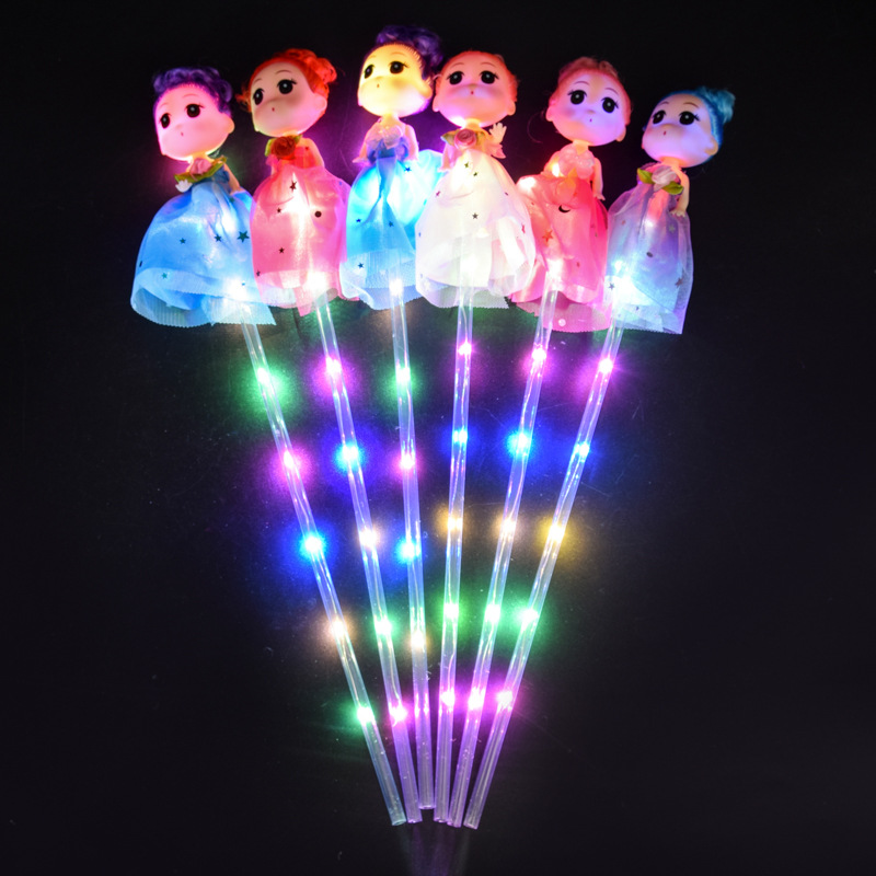 New Bright lights confused doll Flash magic wand Glow Fairy wand glow toy cartoon doll flash wand