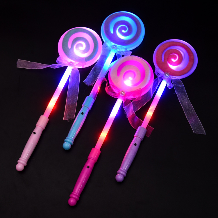 Factory direct sale glowing lollipops glo-sticks | | concert flash fairy wand | street night market of light-emitting toys