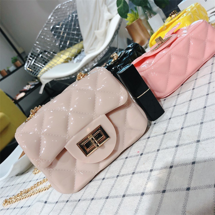 Verano 2021 nuevo mini mini jelly bag crossbody bolso de un hombro versión coreana linger cadena bolsa cambio de pvc bolsa de mujer details Picture