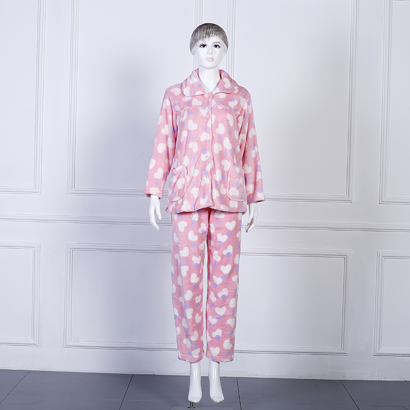 Minpeng Factory Direct sales of autumn and winter warm, thickened two-piece pajamas, pajama pants sets, bathrobes, lazy blankets, flannel, coral fleece bathrobes, 2023 new style custom high-end women's home wear