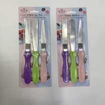 Baking tools Cake spatula curved kiss knife straight kiss knife Cream spatula cake cutter Cake corner spatula