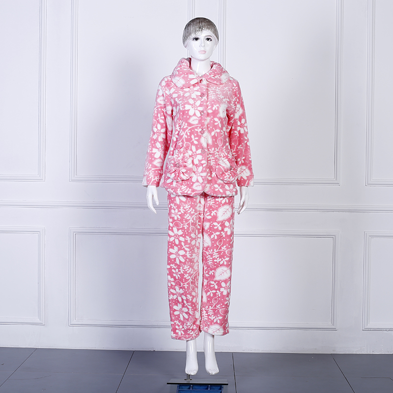 Minpeng Factory Direct sales of autumn and winter warm, thickened two-piece pajamas, pajama pants sets, bathrobes, lazy blankets, flannel, coral fleece bathrobes, 2023 new style custom high-end women's home wear details Picture