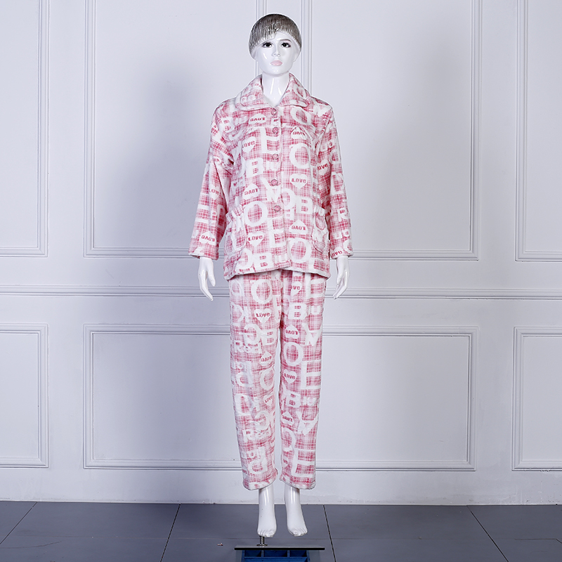 Minpeng Factory Direct sales of autumn and winter warm, thickened two-piece pajamas, pajama pants sets, bathrobes, lazy blankets, flannel, coral fleece bathrobes, 2023 new style custom high-end women's home wear Application Scenario