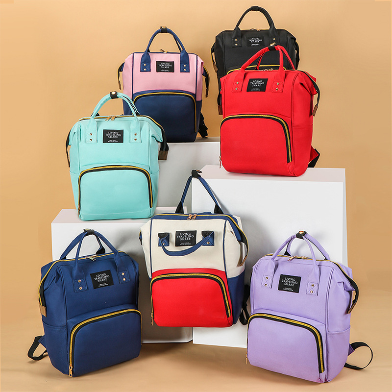 Mommy bag moda multifunción de gran capacidad portátil bolsa de mamá para salir colgante para bebé bolsa de madre para bebé portátil