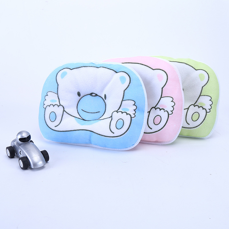 厂家直供新生儿枕 小熊定型枕婴儿推车卡通头枕儿童防偏定型睡枕