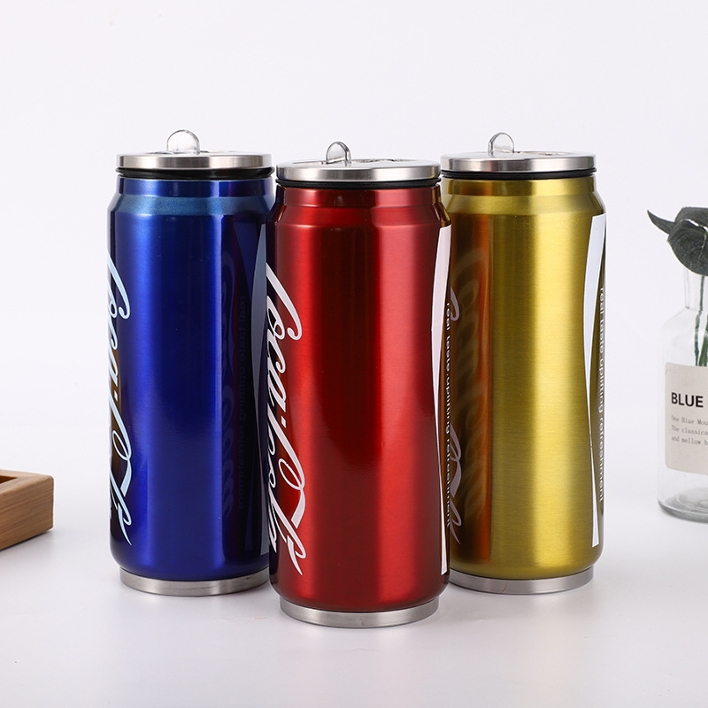 Stainless steel straw cup can keep hot and cold personality car cup wholesale