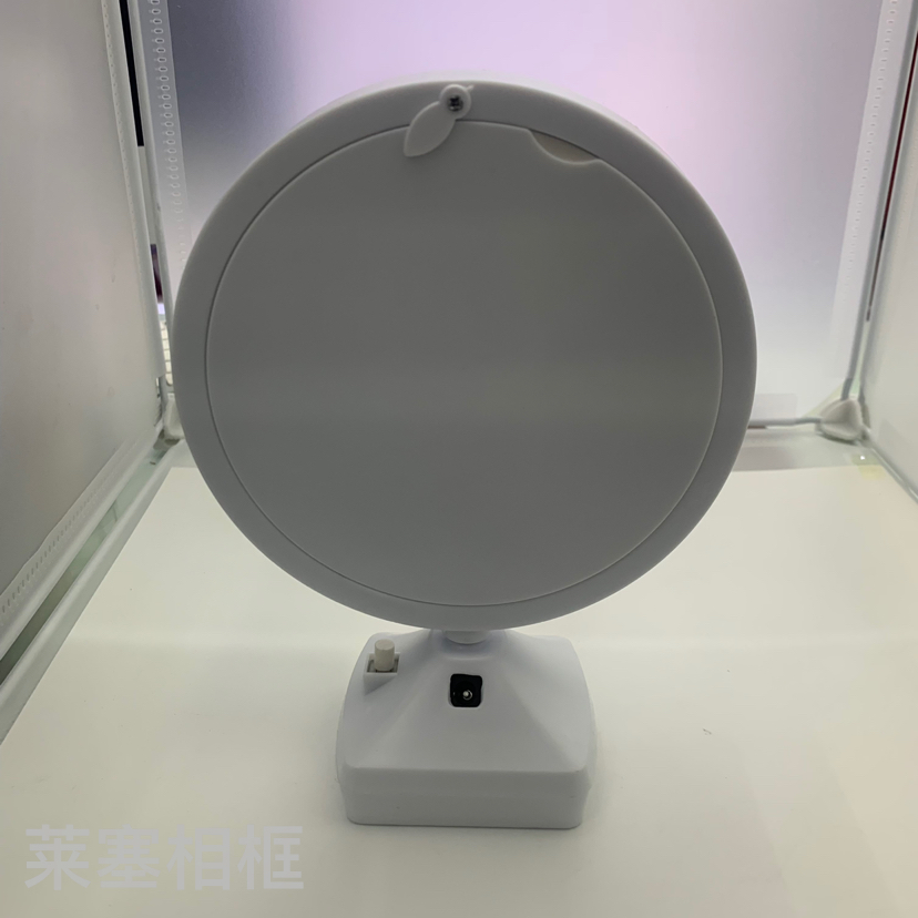 Small round mirror, photo, living room, bedroom, handicrafts, display table with light, makeup mirror, photo frame Application Scenario