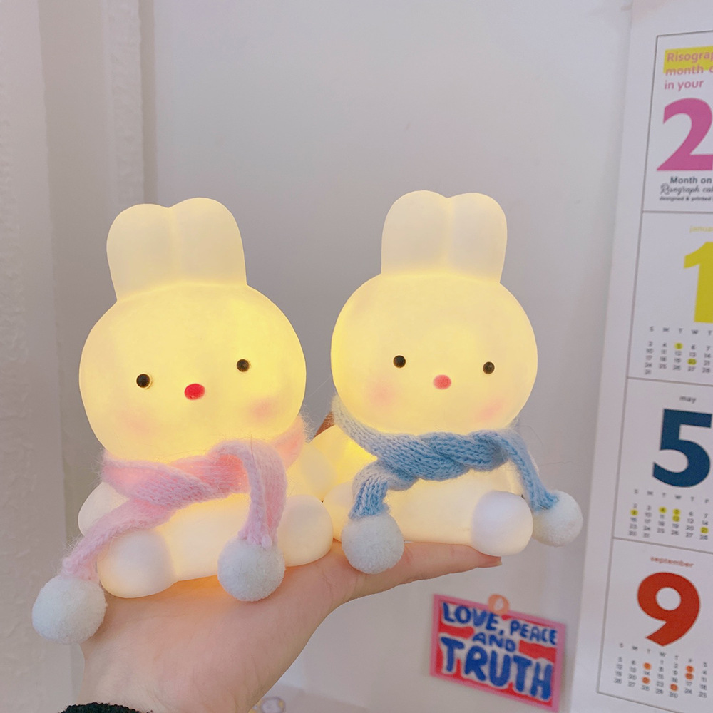 Bunny atmosphere Night light, INSTAGRAM wind, girl's heart, soft light, small ornament, bedroom, bedside lamp, creative gift