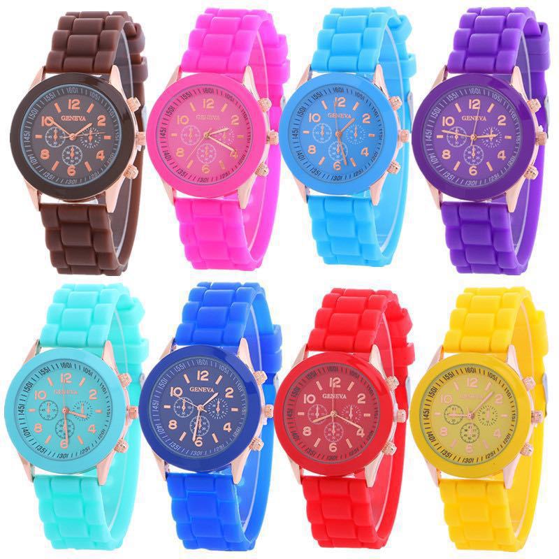 GENEVA Women's Watch GENEVA Women's watch Three eyes Candy color