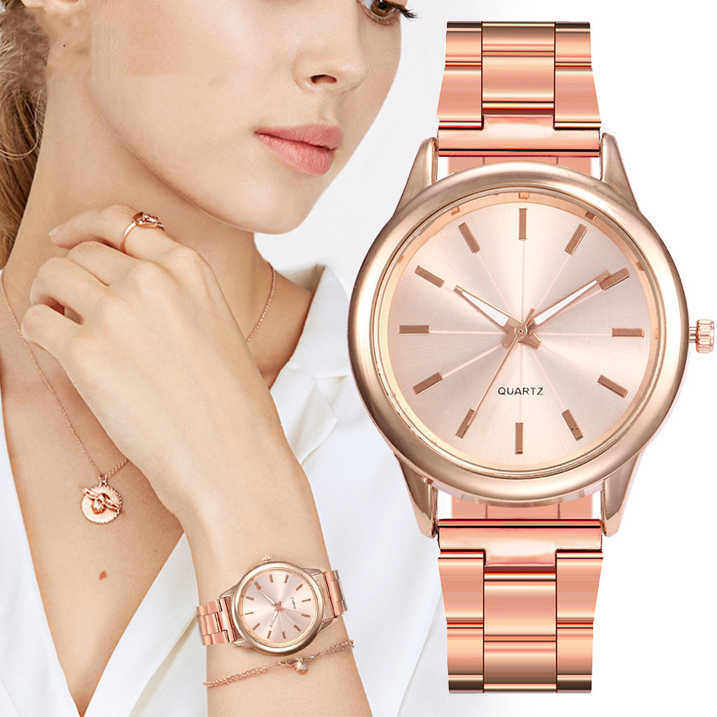 Meridian steel belt ladies watch fashion business trend ladies high-grade quartz watch