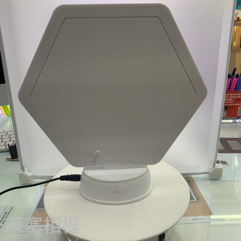 Hexagonal LED light creative decorative items, handicrafts, home decoration, living room, bedroom photos, magic mirror, photo frame Item Picture