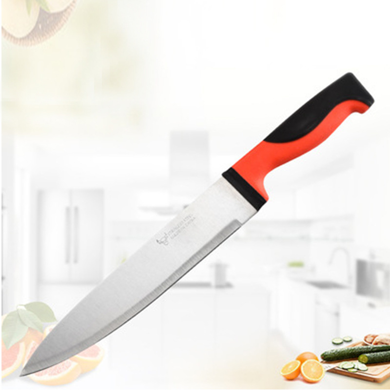 Manufacturers spot red black handle chef knife knife knife vegetable knife fruit knife stainless steel 8 inch chef knife