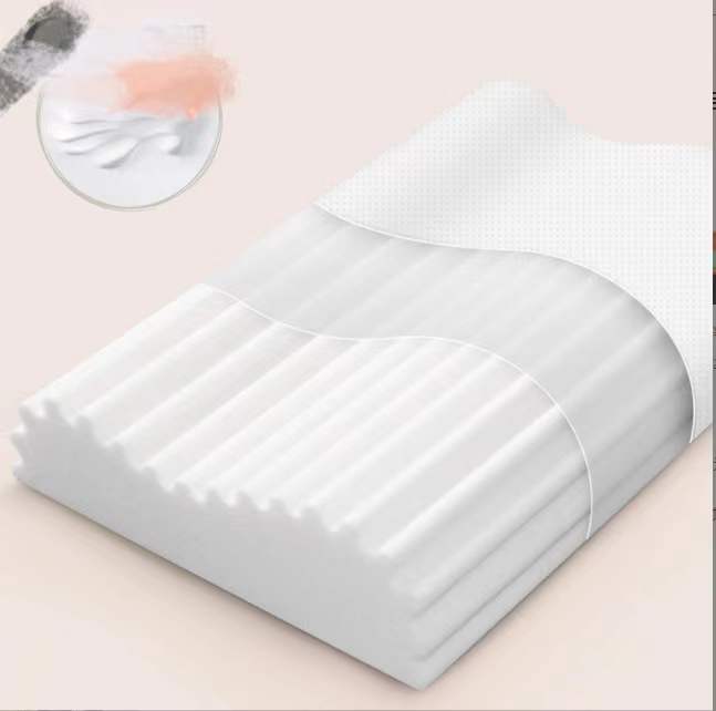 Amazon Cross-border Home slow-rebound memory foam wavy high and low bow pillow, neck support pillow, adult sleep pillow full figure