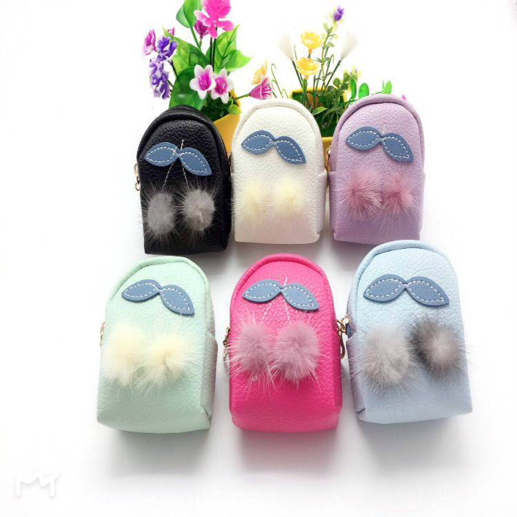 2018 Big eyes creative coin wallet cartoon cute key bag new zipper small backpack in stock