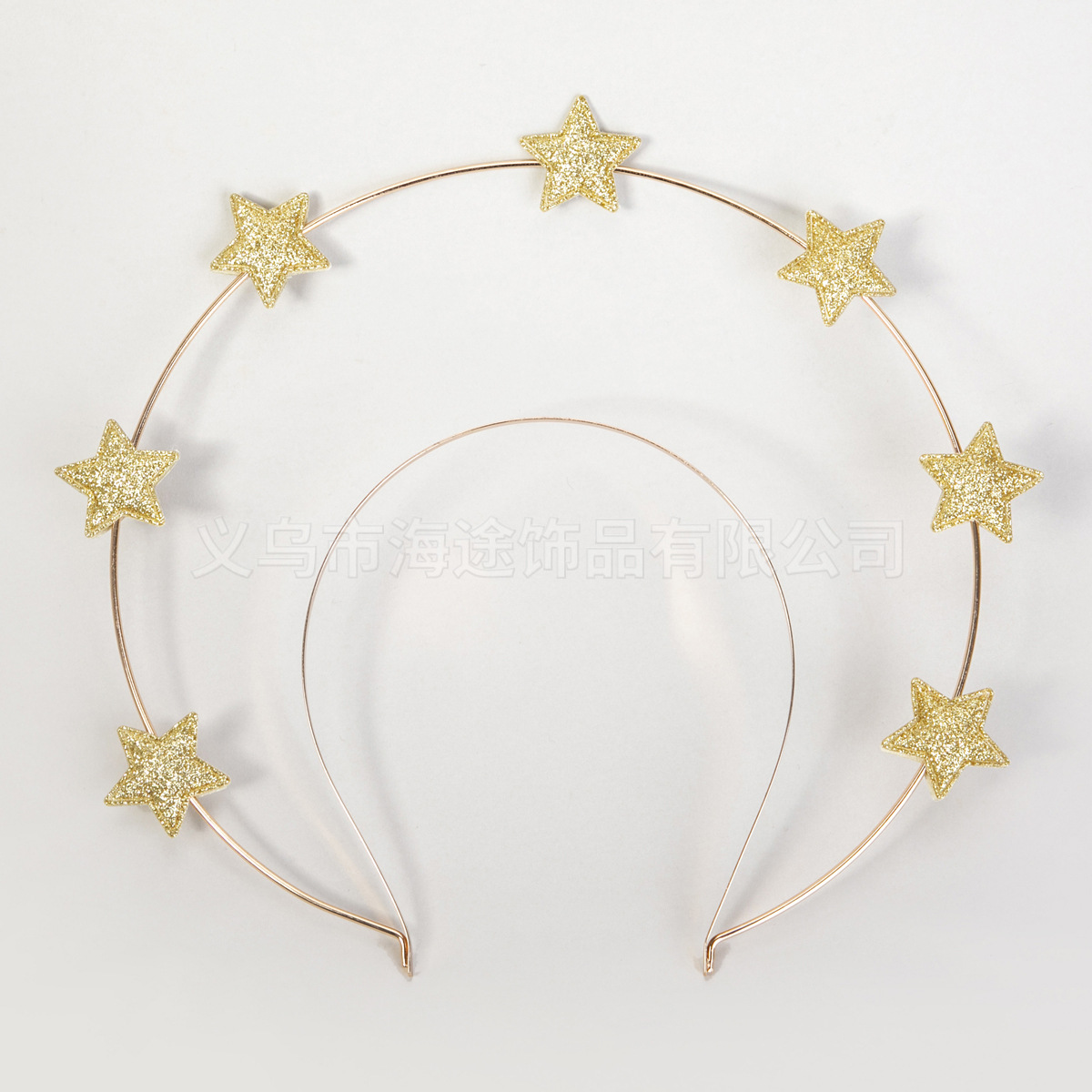 Amazon's best-selling women's Virgin Mary halo double-layer star hair band fashion show, fashionable and exaggerated hair accessory manufacturer wholesale details Picture