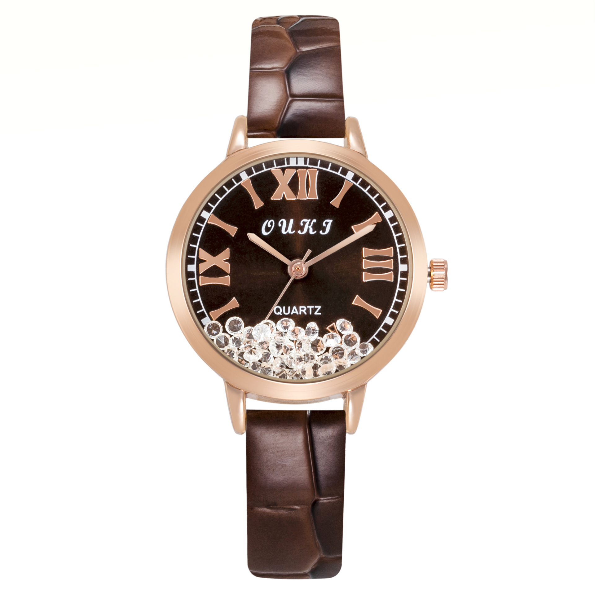 Wish new women's watch Quicksand water diamond watch live gift fashion women's watch