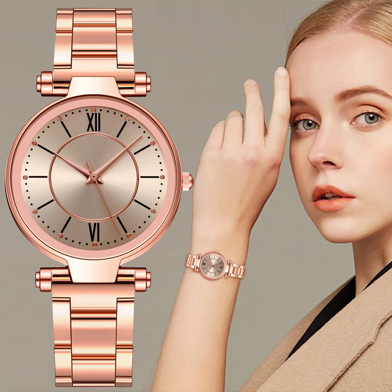 Amazon wish new steel belt watch Ladies casual Women watch quartz watch Women Watches