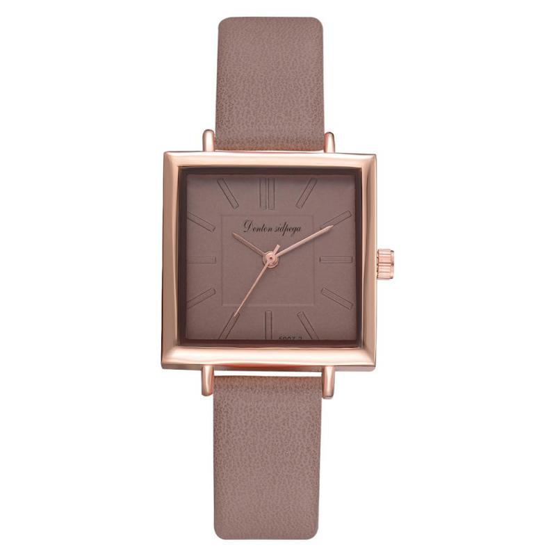 Brand women's new popular watches micro shang hair quartz watch fashion classic square watch