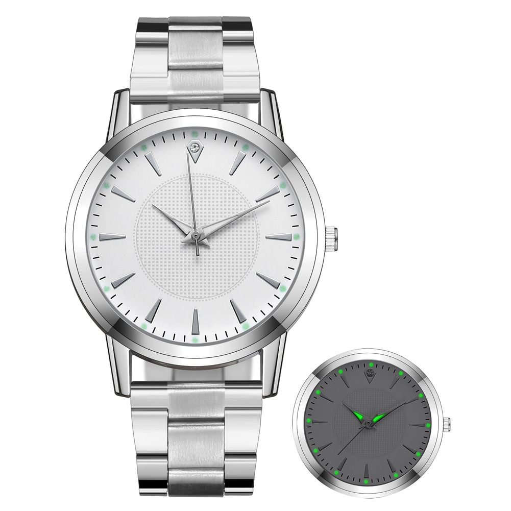 Cross-border wish new watches men leisure business quartz watch steel belt watch factory spot wholesale
