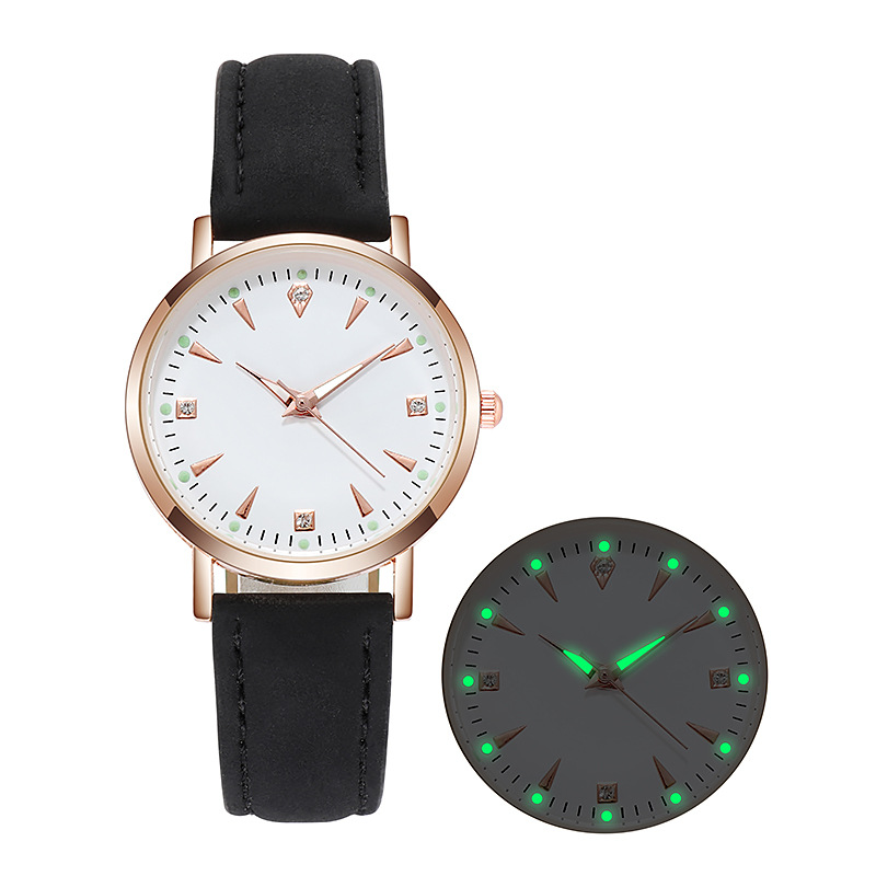 New ultra thin women's watch glow-in-the-dark women's quartz watch live watch