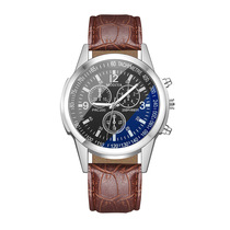 Quartz watch cross border hot blue glass belt men's watch men's watch manufacturer wholesale