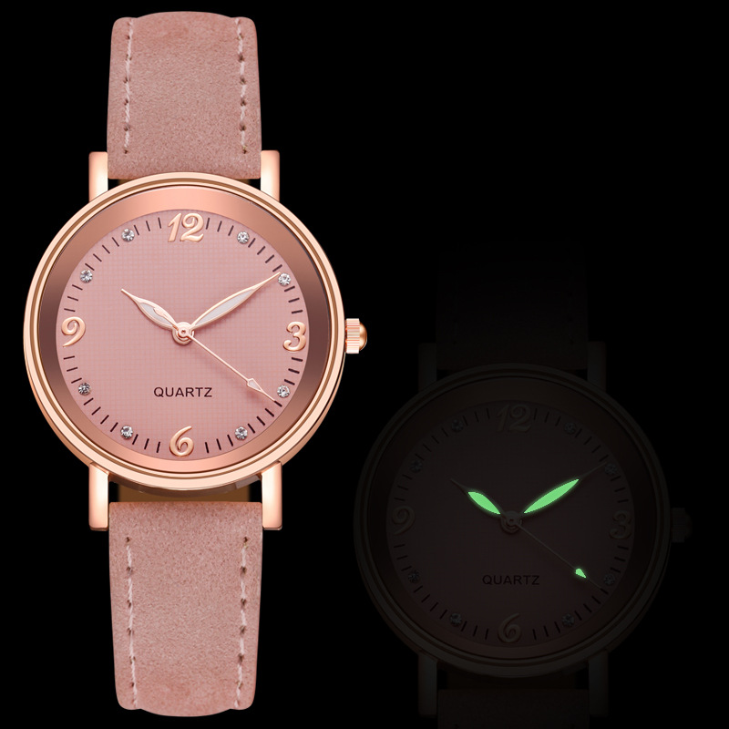 Douyin network red new luminous watch women's belt casual fashion trend watch manufacturers wholesale women's watch