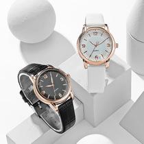 Quartz women's watch dual-color dial belt watch women's creative watch manufacturers wholesale