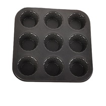 Black 9 - diamond edge baking pan mould carbon steel non - stick cake mould baking appliance