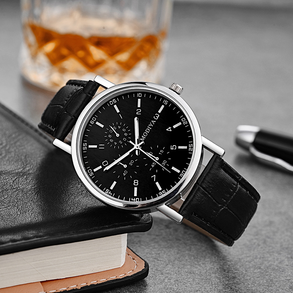 Simple watch leather belt cheap gifts men's watch