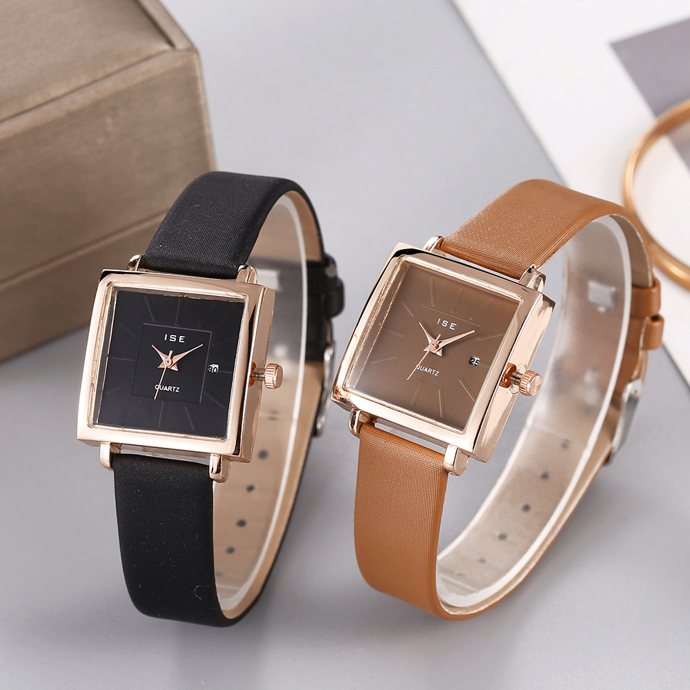 New Korean net red creative table wholesale all-match student table female watch calendar square female watch women watch