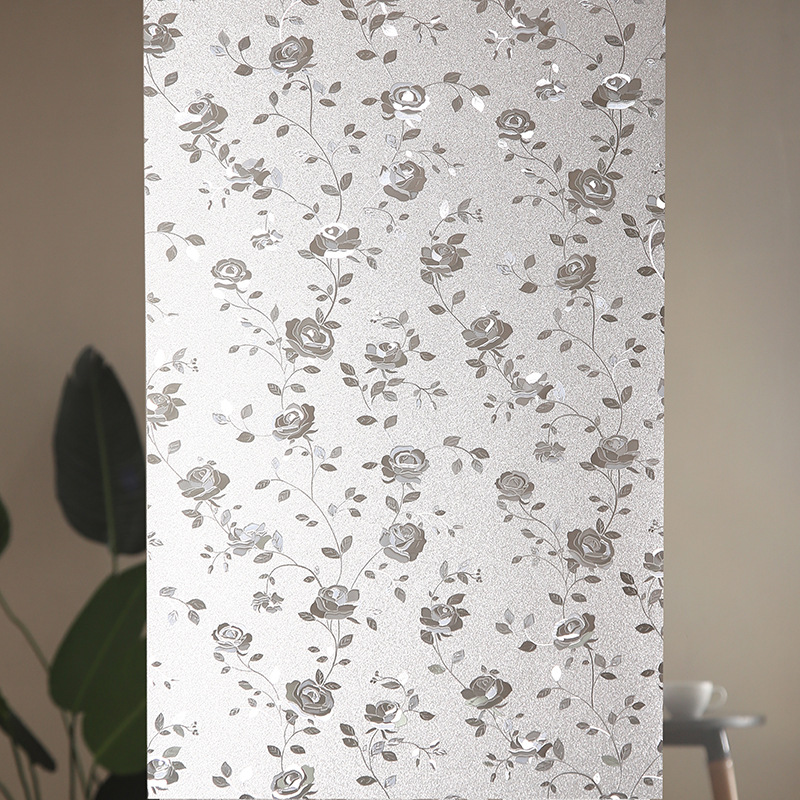PVC thickened glass frosted tape, transparent and opaque anti-privacy window tape, bathroom and bathroom static tape to prevent light leakage Specification drawing