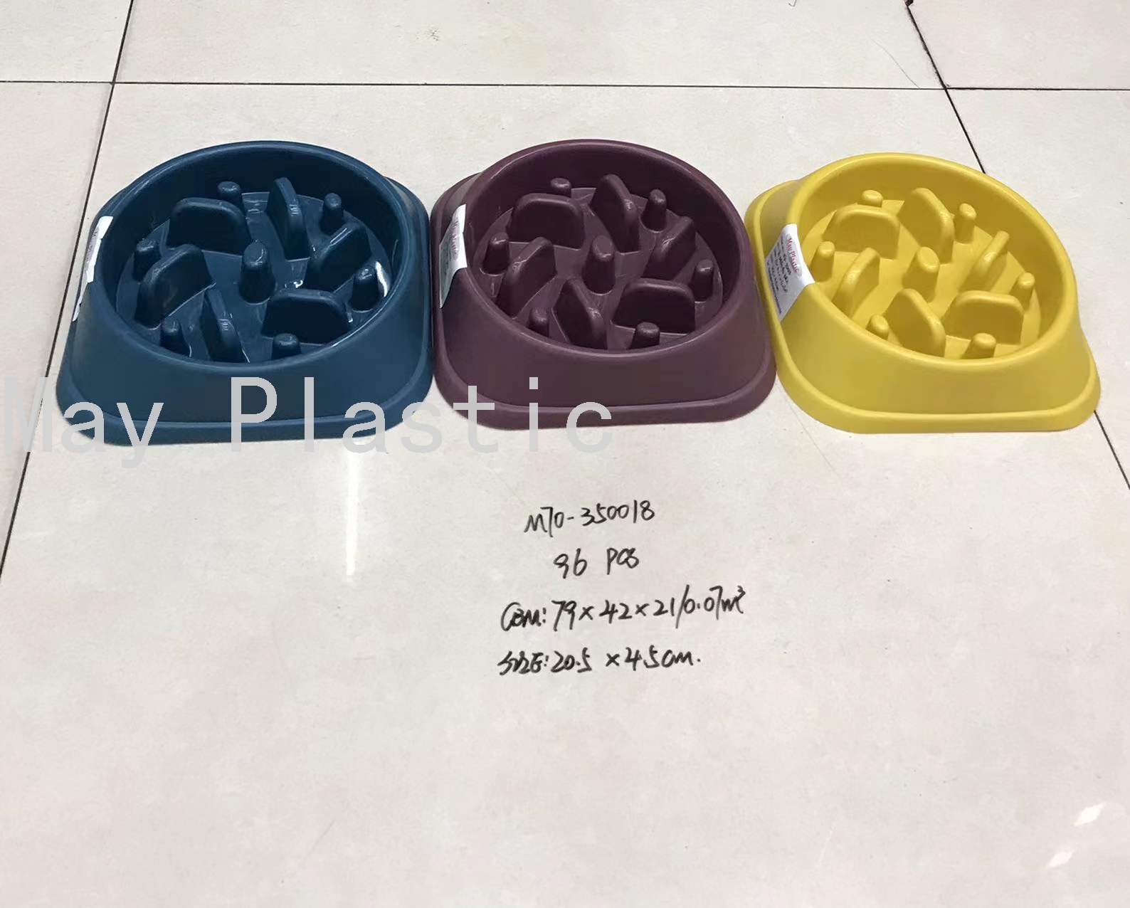 M70-240050宠物慢食碗狗狗碗塑料防噎碗食具猫咪缓食碗猫碗狗碗