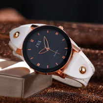 New black edge pointed glass nail men's belt watch fashion willow needle quartz watch manufacturers wholesale