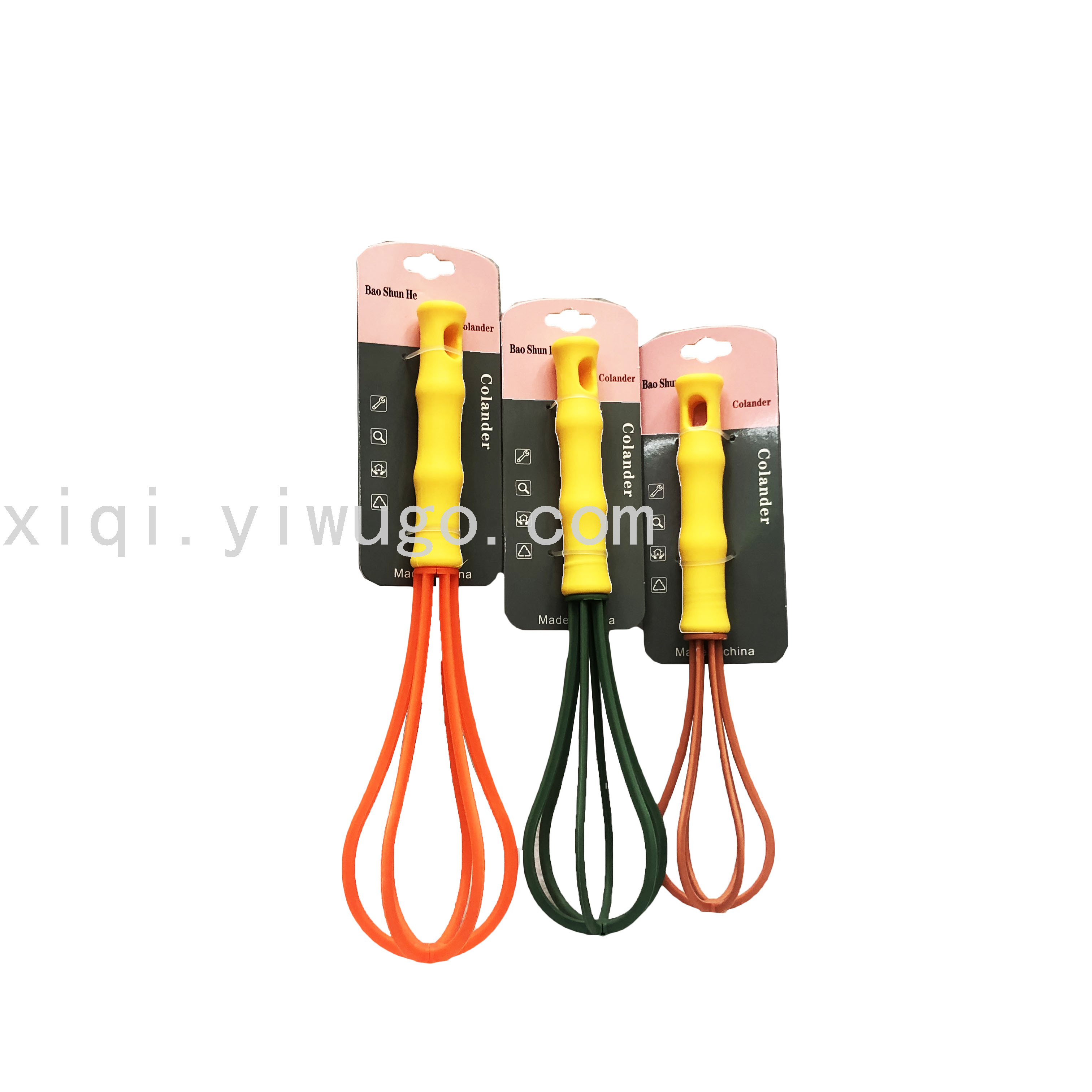 六角柄打蛋器/鸡蛋液搅拌器/烘焙工具白底实物图