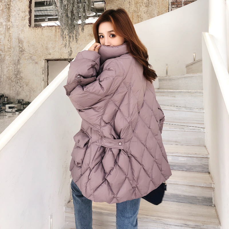 Down jacket women's winter 202 new 90 white down down jacket women's Korean flat large size down jacket