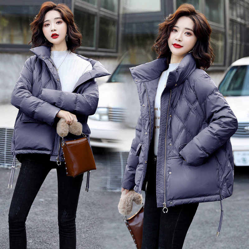 Down jacket female 202 winter new white down jacket Korean women's short style flat wholesale women's down jacket