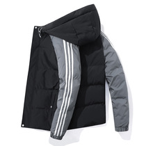 Cotton-padded male winter large size thick warm trend handsome tide brand winter coat down cotton-padded jacket short style cotton-padded jacket male