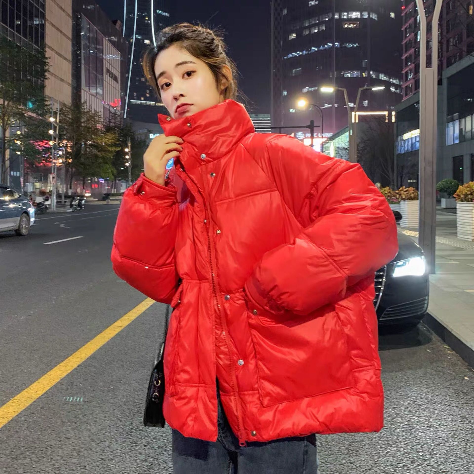Down jacket women's short 202 winter Korean women's white down jacket women's large size down jacket wholesale