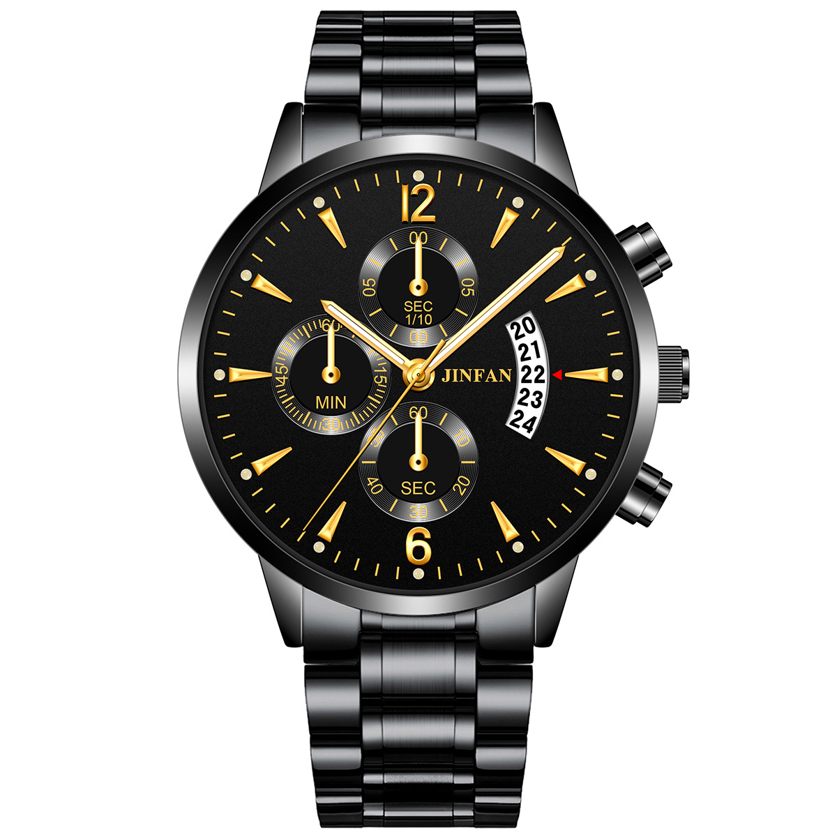 Live explosion classic decorative calendar watch men and women's universal fashionable nail luminous quartz watch