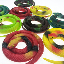75cm environmental protection rubber snake toy soft glue fake snake Halloween prank toy snake