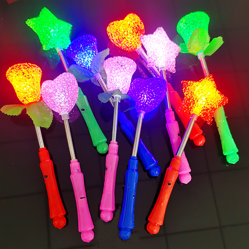 Rice lamp Flash stick Glow rice lamp glow stick Star stick shake shake rose lamp toy wholesale
