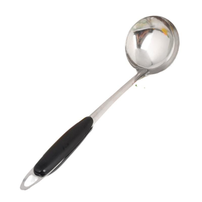 Wholesale household kitchen round head soup spoons, stainless steel long spoons, cooking anti-scald soup spoons, round spoons, stainless steel kitchenware Item Picture