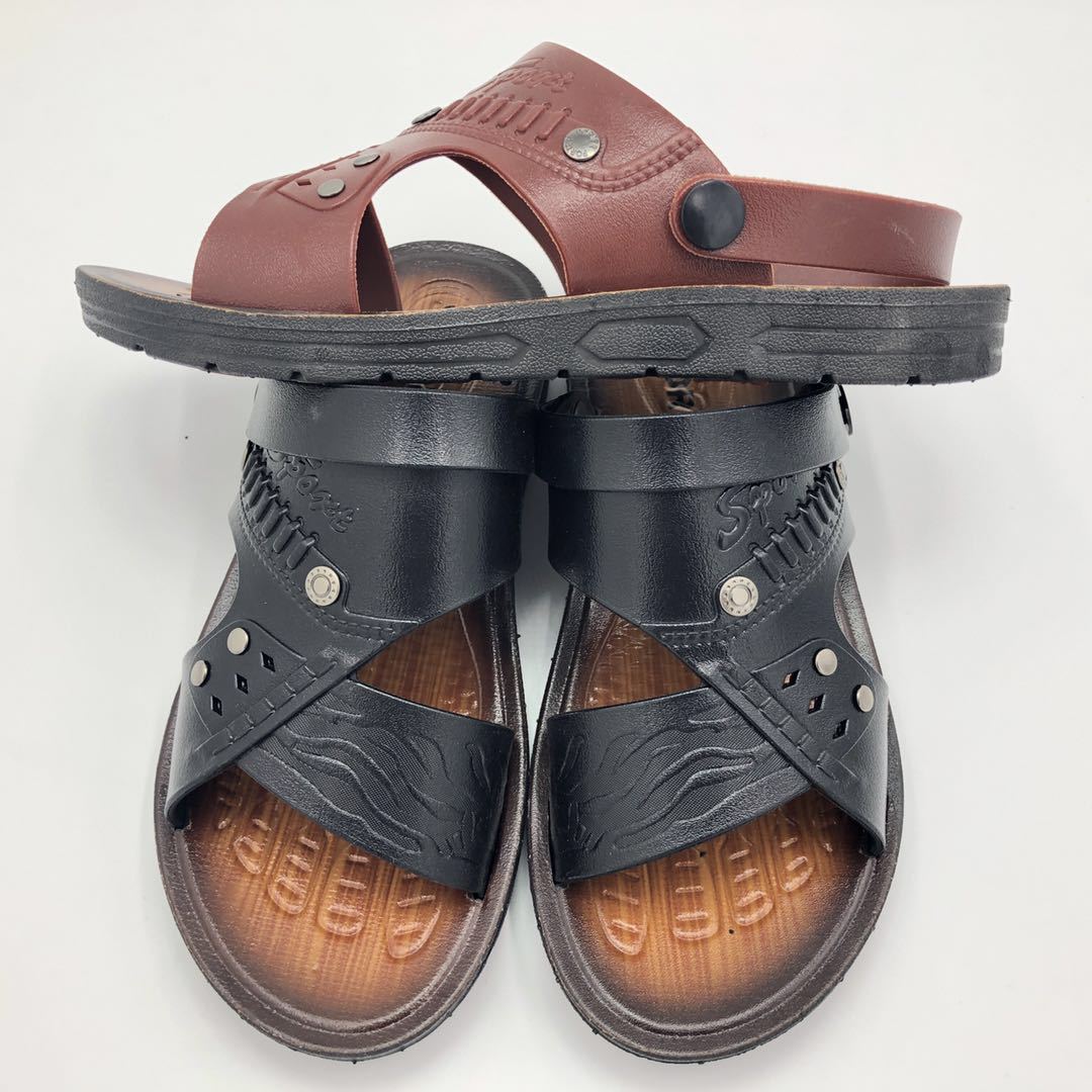 Men's Vietnamese sandals home beach shoes set up shop run river's lake PVC plastic sandals