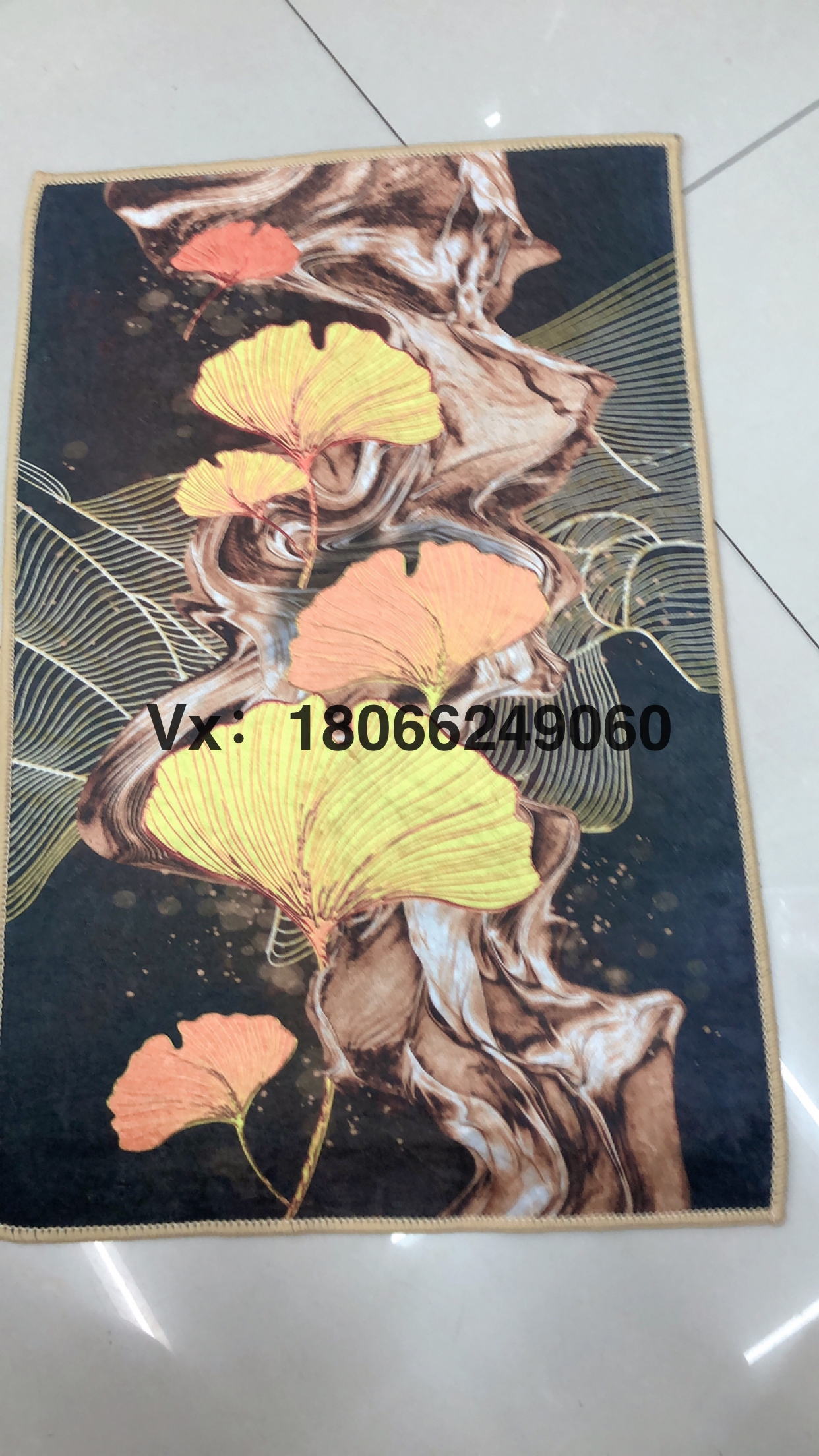 【义星地毯】厂家直销新款金钻圈印花地毯地垫门垫脚垫新款