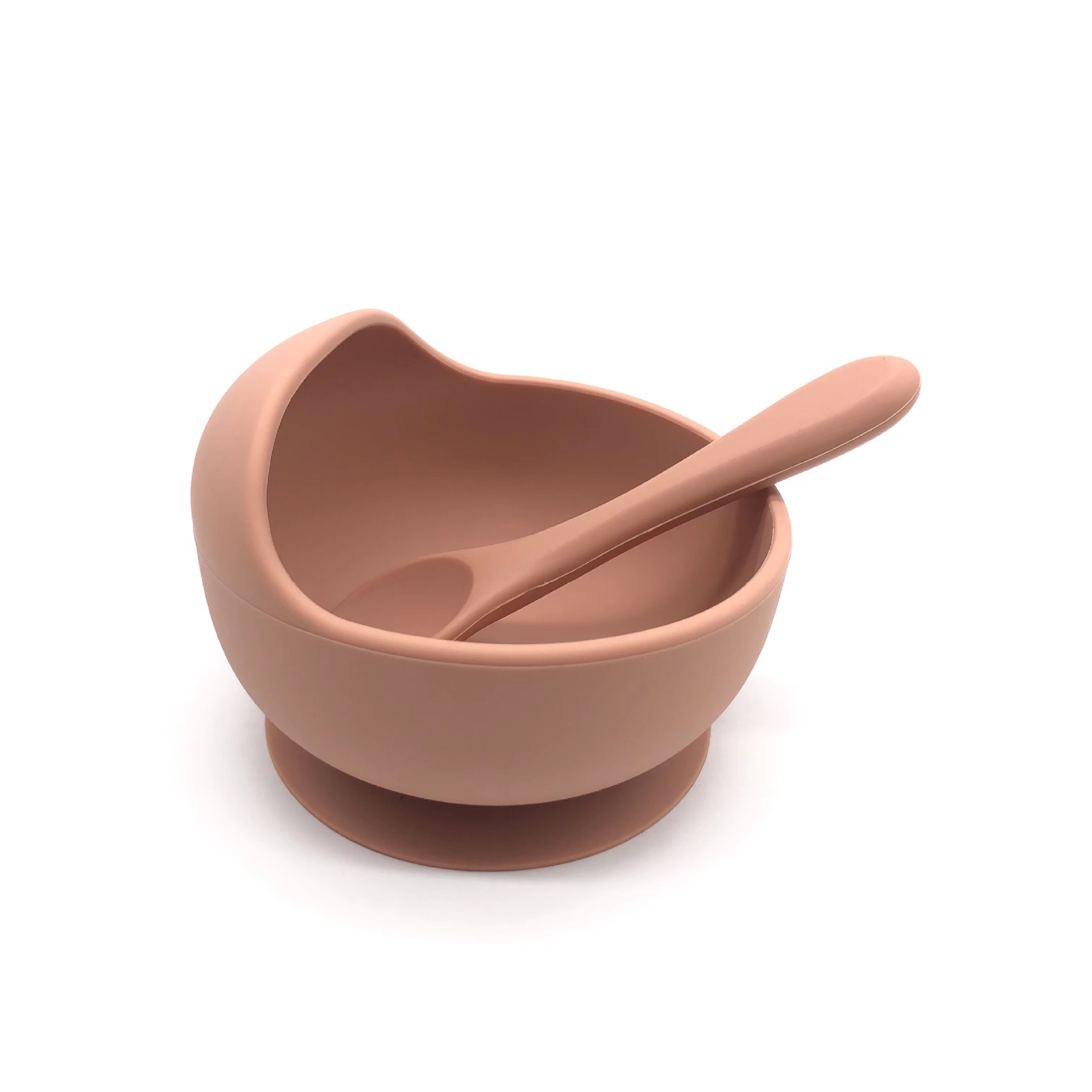 Snail in stock silicone bowls and spoons, baby feeding tableware with suction cups, silicone baby food bowls, silicone suction cup bowl sets Specification image